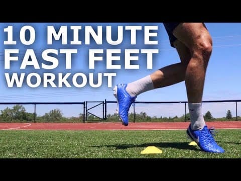 10 Minute Fast Feet Workout | Exercises To Increase Foot Speed and Coordination thumbnail