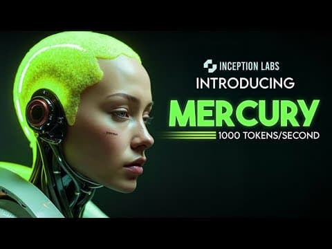 New FREE AI "MERCURY" Just Humiliated Every Top Model With Insane Speed (1k Tokens / Second) thumbnail