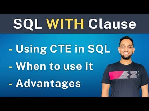 SQL WITH Clause | How to write SQL Queries using WITH Clause | SQL CTE (Common Table Expression) thumbnail