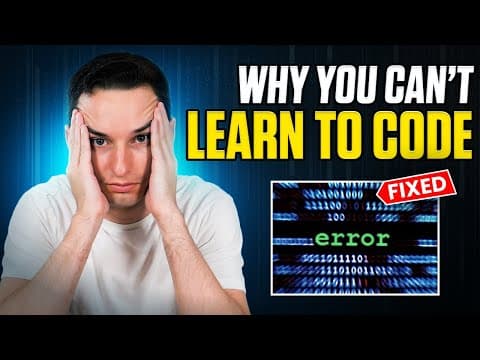 Why 95% Fail to Learn How to Code (Do This Instead) thumbnail