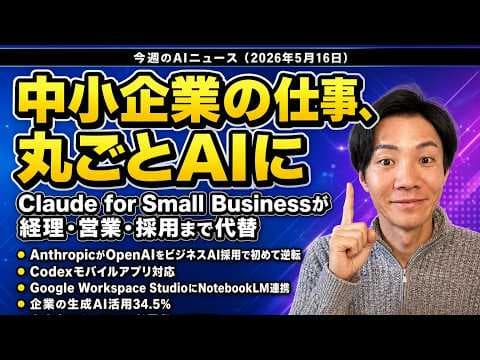 中小企業をAI化するClaudeの活用方法とは thumbnail