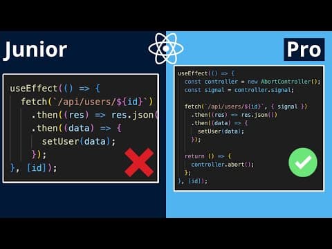 All useEffect Mistakes Every Junior React Developer Makes thumbnail
