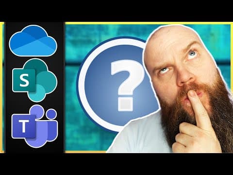 Document Storage: OneDrive, SharePoint or Microsoft Teams thumbnail