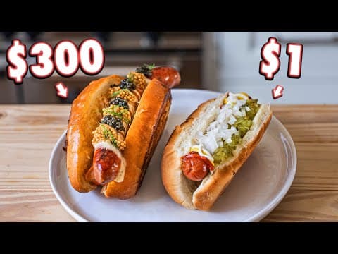 $1 Hot Dog Vs. $300 Hot Dog thumbnail
