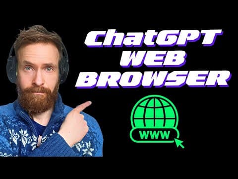 ChatGPT Web Browsing: 5 Amazing Use Cases - Game Changer?🔥 thumbnail