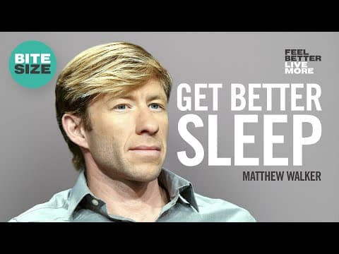 How To Sleep Better For Good Health: Matthew Walker | Bitesize thumbnail