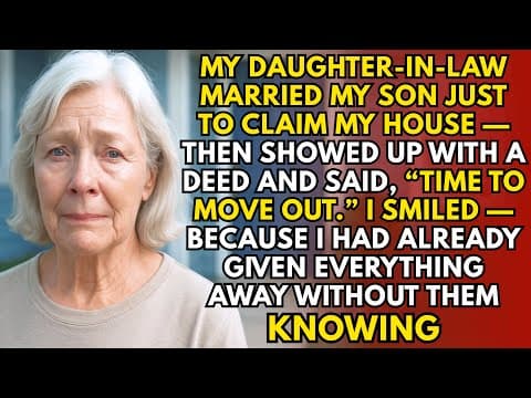 My Daughter-in-Law Married My Son Just to Claim My House — So I Quietly Gave It Away First thumbnail