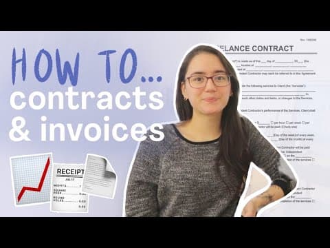 how to send contracts & invoices as a freelancer (+ a contract checklist & 6 free tools!) thumbnail