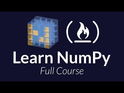 Python NumPy Tutorial for Beginners thumbnail
