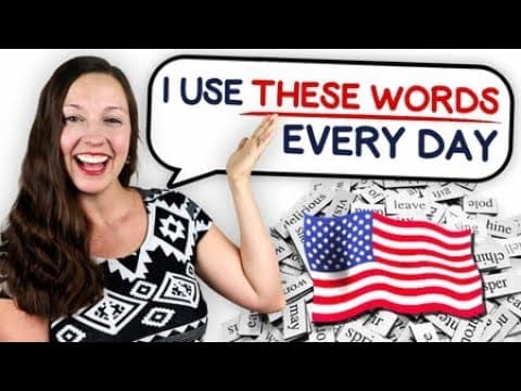 I use these words every day: 40-minute English Vocabulary Lesson thumbnail