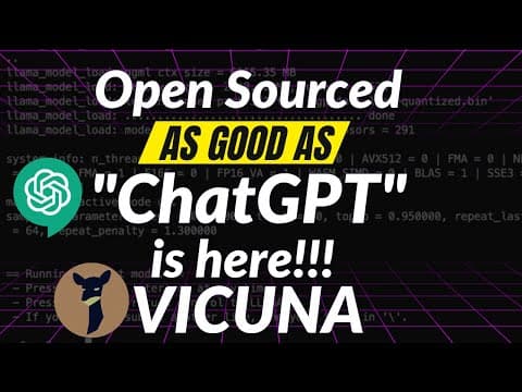 Is Vicuna the ChatGPT Killer? thumbnail