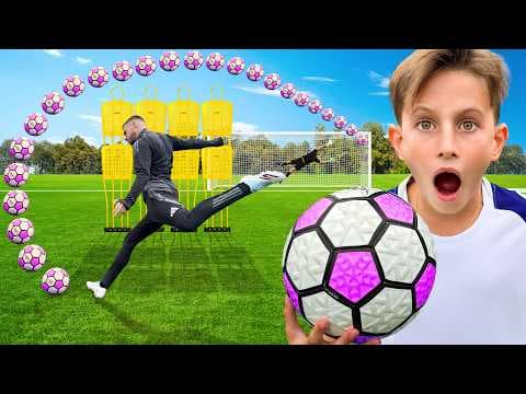 MOST OVERPOWERED SWERVE BALL CHALLENGE FATHER VS SON😱 thumbnail