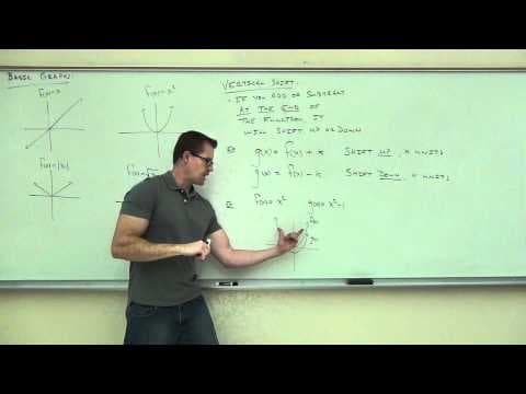 Intermediate Algebra Lecture 8.3:  Study of Piecewise Functions and Basic Translations of Graphs thumbnail