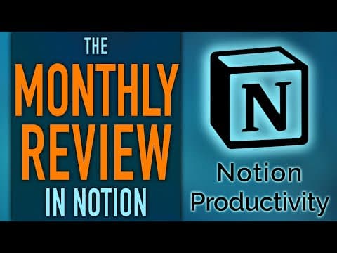 Monthly Reviews In Notion — Master Level Life Alignment (Life OS) thumbnail