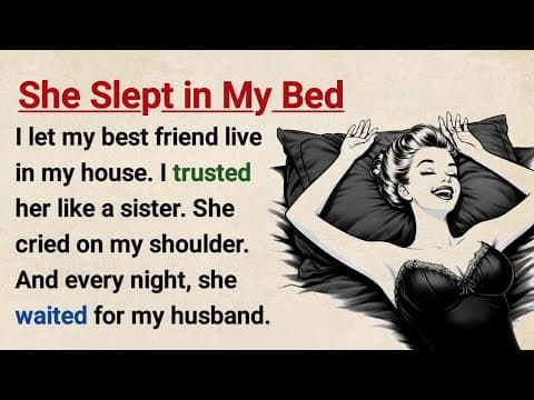 Learn English with Stories ⭐ She Slept in My Bed | Level 3 English Listening & Speaking Practice thumbnail