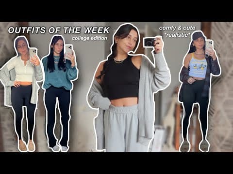 OUTFITS OF THE WEEK! *college edition* (cute & comfy ft dossier) thumbnail
