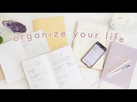 How to Be More Organized & Productive | 10 Habits for Life Organization thumbnail