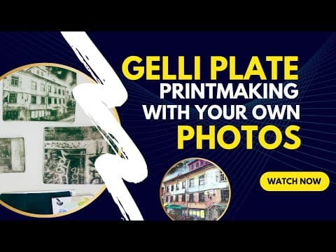 Gelli Plate Transfers With Your Own Photos! 🎨 ❤ thumbnail