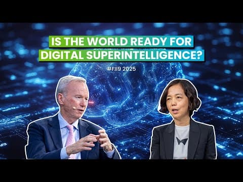 What Happens When Digital Superintelligence Arrives? Dr. Fei-Fei Li & Dr. Eric Schmidt at FII9 thumbnail