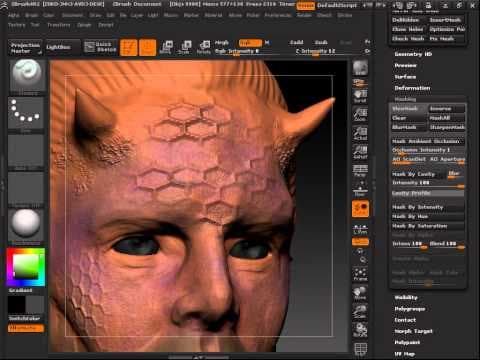 Z Brush Basics - Lesson 8 of 10 - Polypainting thumbnail