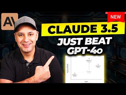 New Claude 3.5 Sonnet Beats GPT-4o thumbnail