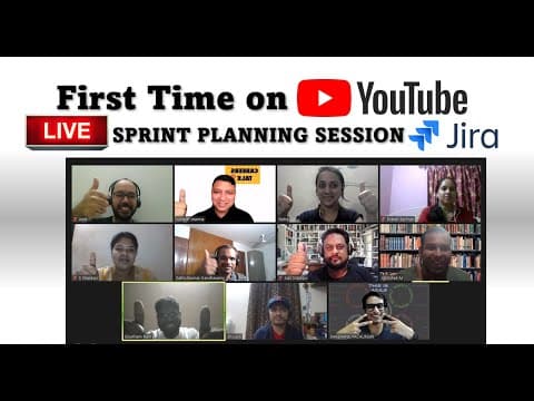 sprint planning meeting simulation I sprint planning demo I sprint planning using jira thumbnail