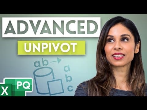 Excel Unpivot Data with Multiple Headers (Multiple Row levels into Columns with Power Query) thumbnail