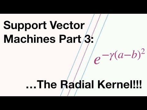 Support Vector Machines Part 3: The Radial (RBF) Kernel (Part 3 of 3) thumbnail