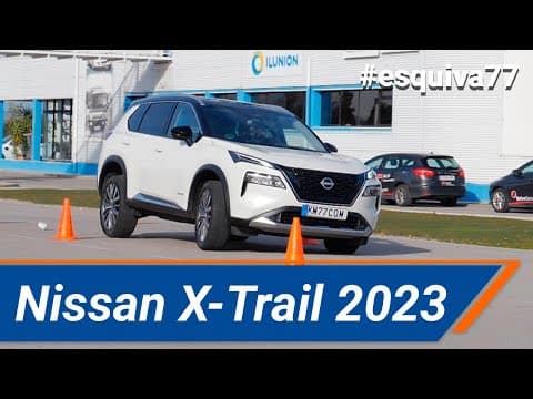 Nissan X-Trail e-Power 2023 - Maniobra de esquiva (moose test y eslalon | km77.com thumbnail