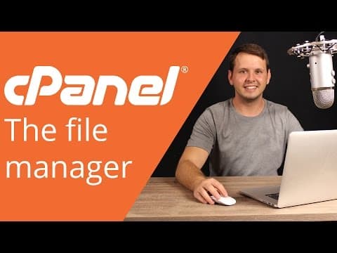 cPanel beginner tutorial 3 - managing files in the file manager thumbnail