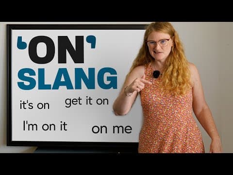 4 Slang Expressions in English with “ON” thumbnail