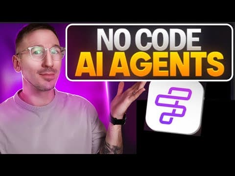 How to Build AI Agents From Scratch NO CODE (25 minutes tutorial) thumbnail