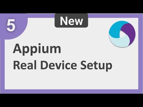5 | Appium Step by Step | Android Real Device Setup for Automation thumbnail