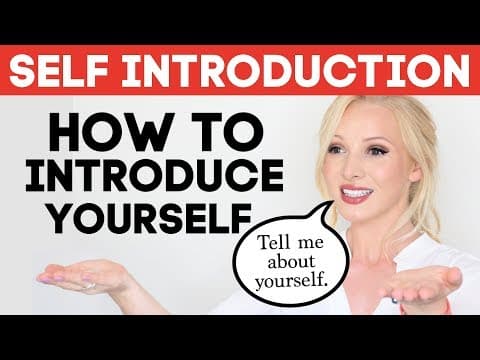 How to Introduce Yourself in English and Answer “Tell Me About Yourself” in an Interview thumbnail