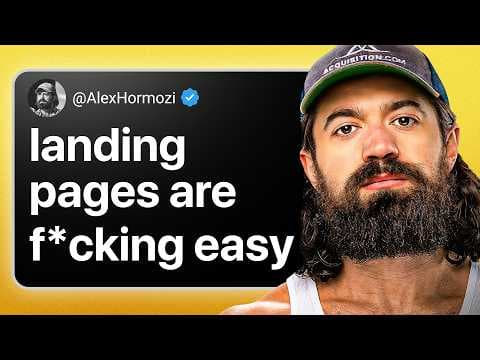 Brutally Honest Landing Page Advice from Alex Hormozi thumbnail