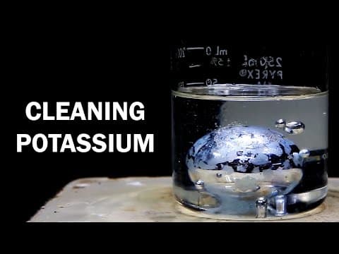 Cleaning old potassium metal thumbnail