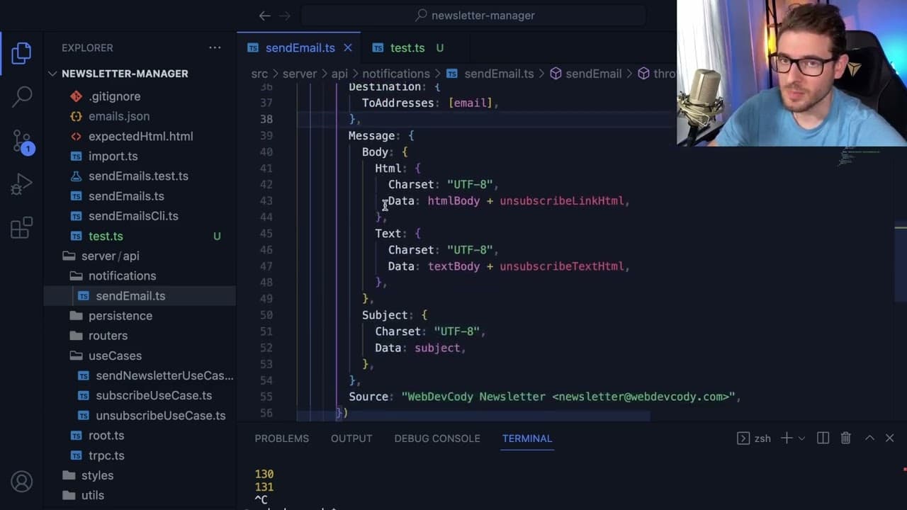 YouTube video player