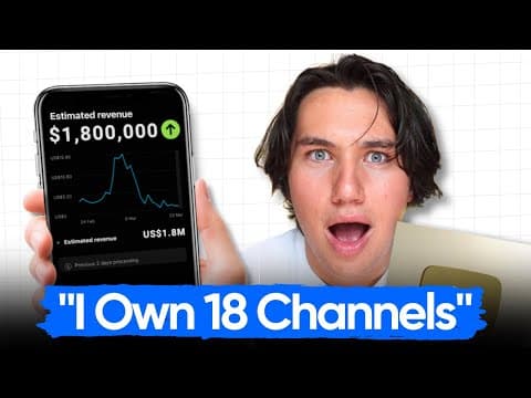 Making $1.8M/Year at 21 With YouTube Faceless Channels (Noah Morris) thumbnail