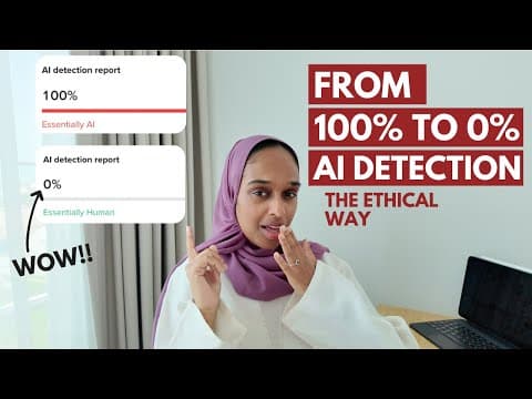 How To Guarantee 0% AI Detection in Academia | Powerful AI Agents thumbnail