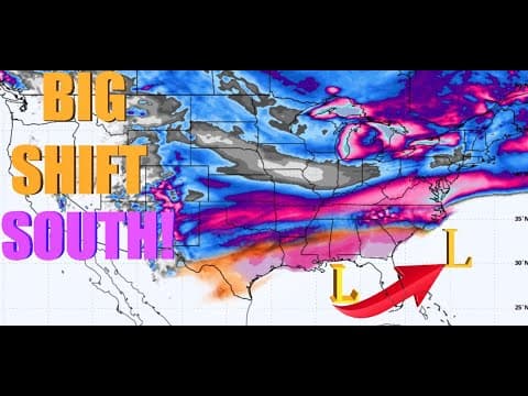 This Winter Storm Has Shifted South Overnight! thumbnail