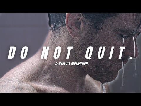 DON’T QUIT…NOTHING LASTS FOREVER…NOT EVEN PAIN - Motivational Speech thumbnail