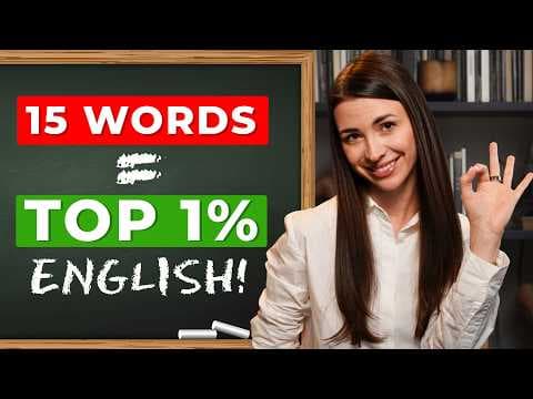 If you know these 15 WORDS, your English is EXCELLENT! thumbnail