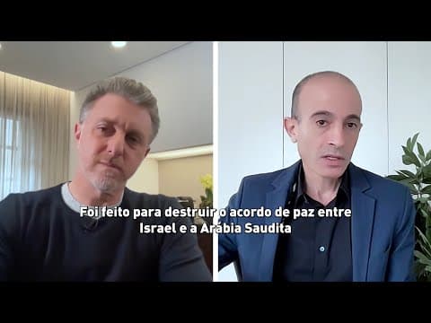 Luciano Huck's interview with Yuval Noah Harari about the Israel-Hamas war thumbnail