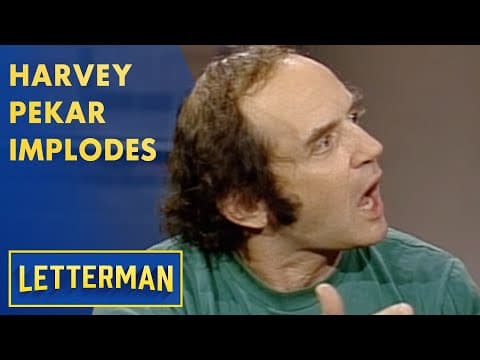 Harvey Pekar's On-Air Implosion | Letterman thumbnail