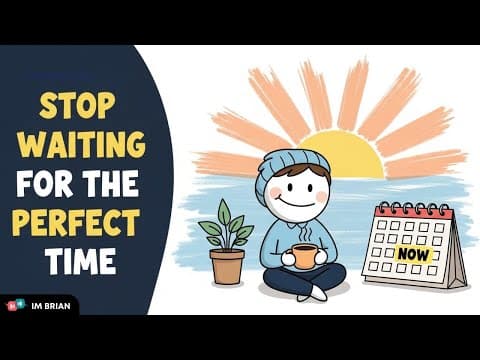 English Podcast - Why You Should Stop Waiting for the Perfect Time  | Level: Intermediate thumbnail