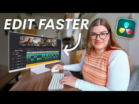 Save HOURS Editing YouTube Videos in Davinci Resolve with These Tips thumbnail