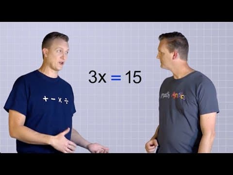 Algebra Basics: Solving Basic Equations Part 2 - Math Antics thumbnail