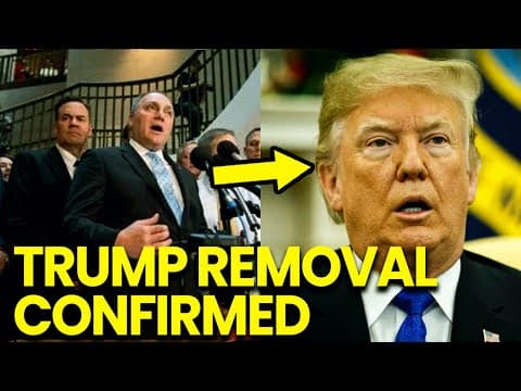 BREAKING! Cabinet Members GUARANTEE Trump Removal Vote thumbnail