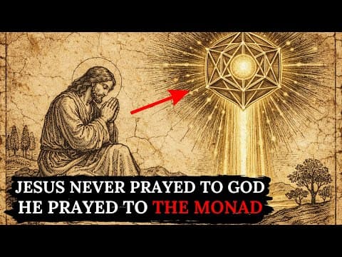 Jesus Never Prayed To God! He Prayed To The Monad (This Changes Everything) thumbnail