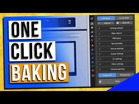 SimpleBake for Blender: A MUST-HAVE for texture baking! thumbnail